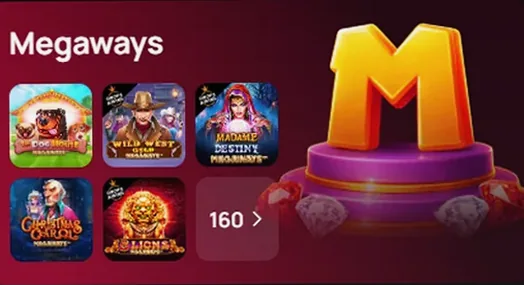 Коллекция Megaways : 160 слотов